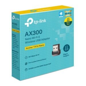 TP-Link Archer TX1U Nano AX3000 Wi-Fi 6 USB Adapter – 287Mbps Lightning-Speed, MU-MIMO & OFDMA, AP Mode, Nano-Sized Portable Design, Windows & Linux Compatible