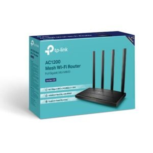 2025/12/1000392700.jpg TP-Link Archer AC1200 Archer C6 US Wi-Fi Speed Up to 867 Mbps/5 GHz , 5 Gigabit Ports, 4 External Antennas, Dual Band, WiFi Coverage with Access Point Mode, Black