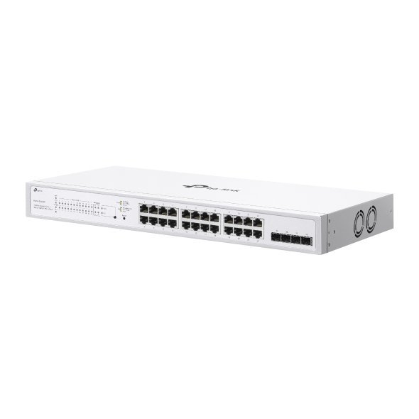 TP-Link Festa FS328GP 28-Port Gigabit Smart Switch – 24× PoE+ Ports (30W/Port, 250W Budget), 4× SFP Slots, 56Gbps, Rack-Mountable, Cloud Management, SMB-Ready