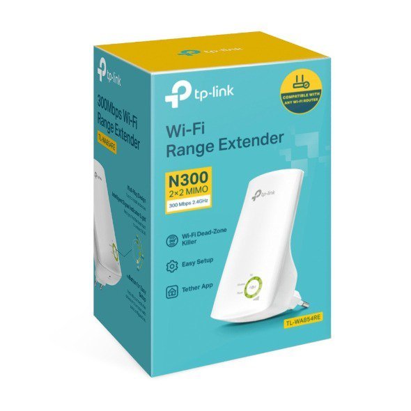 TP-Link TL-WA854RE 300Mbps Wi-Fi Range Extender – Boost Wireless Coverage, Easy Setup with WPS, Smart Signal Indicator, Compact Wall-Mount Design, Tether App Control