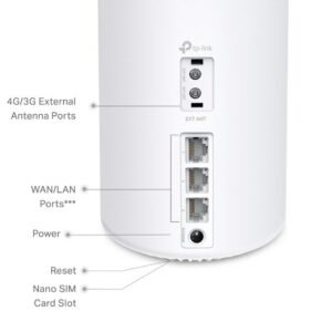 TP-Link Deco X10-4G AX1500 WiFi 6 Mesh Gateway – 4G+ CAT6 Built-in Modem, Dual-Band 1201+300 Mbps, 3× Gigabit Ports, Seamless Roaming, Parental Control, Alexa Support