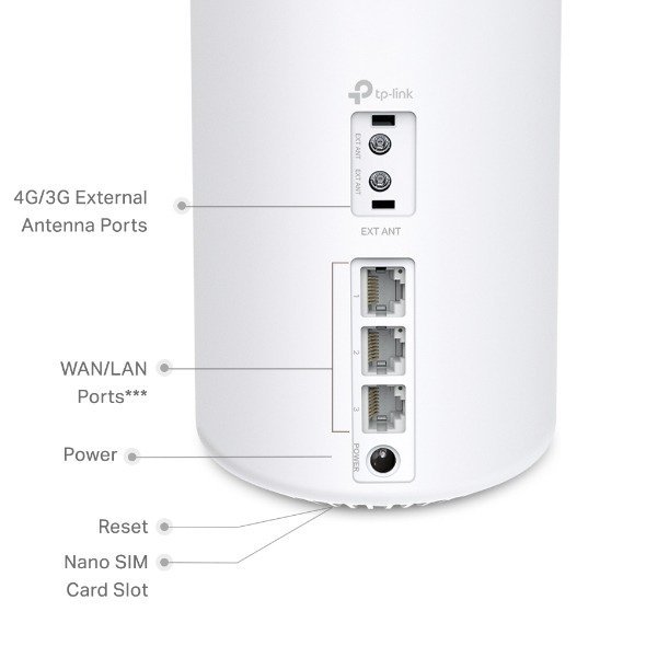TP-Link Deco X10-4G AX1500 WiFi 6 Mesh Gateway – 4G+ CAT6 Built-in Modem, Dual-Band 1201+300 Mbps, 3× Gigabit Ports, Seamless Roaming, Parental Control, Alexa Support