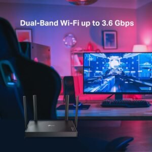TP-Link Archer BE220 BE3600 Dual-Band WiFi 7 Router with 3.6 Gbps Speeds, Full Gigabit Ports, EasyMesh Support, HomeShield Security, Multi-Link Operation and Expanded Coverage