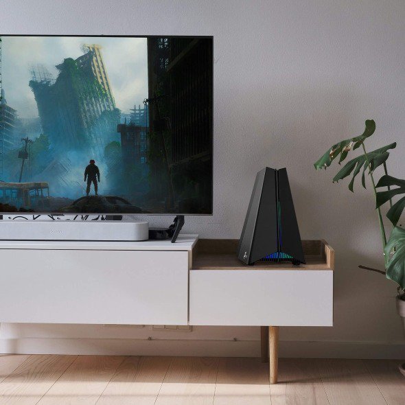 TP-Link Archer GXE75 AXE5400 Tri-Band WiFi 6E Gaming Router – 2.5G Multi-Gig Port | RGB Lighting | Game Panel | Quad-Core CPU | EasyMesh | HomeShield Security | 5400Mbps Speed