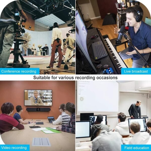 4K HDMI Video Capture Card for Streaming, Gaming, Live Broadcasting – Plug and Play Audio Capture Adapter HDMI to USB 2.0