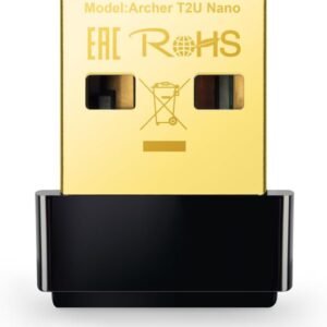 TP-Link Archer T2U Nano Mini – AC600 USB 2.0 Wifi Adapter |2.4GHz and 5GHz Dual Band Wireless Network Adapter for PC Desktop | Supports Encryption Standards | Supports Windows & Mac OS