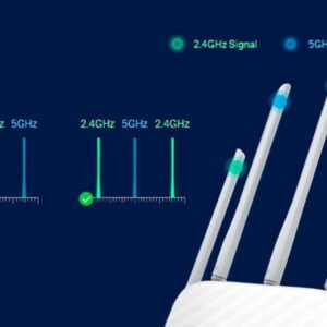 TP-Link Archer C60 AC1350 – 5 Antenna Dual Band Router , Wi-Fi Speed Up to 867 Mbps/5 GHz + 450 Mbps/2.4 GHz, Supports Parental Control, Guest WiFi, MU-MIMO Router, Qualcomm Chipset- White