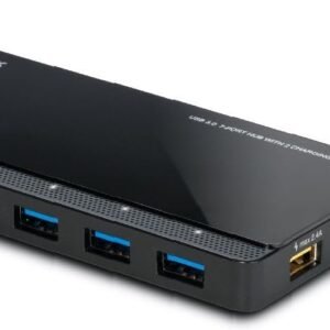TP-Link Powered USB Hub 3.0 with 7 USB 3.0 Data Ports and 2 Smart Charging USB Ports. Compatible with Windows, Mac, Chrome & Linux OS, with Power On/Off Button, 12V/4A Power Adapter(UH720)