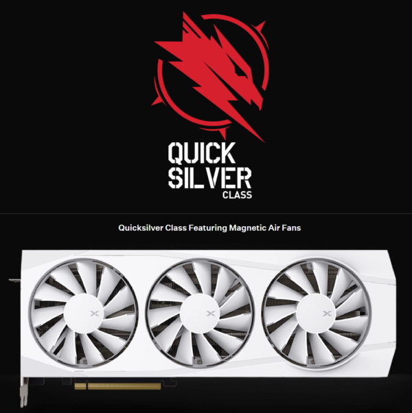 XFX Quicksilver AMD Radeon RX 9070 XT White Magnetic Air Edition – 16GB GDDR6 20Gbps, 2970MHz Boost, PCIe 5.0, 3-Fan Magnetic Air Cooling, DP2.1 HDMI2.1, RDNA 4 GPU | WHITE ~ RX-97TMAQKW9