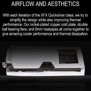 XFX Quicksilver AMD Radeon RX 9070 XT White Magnetic Air Edition – 16GB GDDR6 20Gbps, 2970MHz Boost, PCIe 5.0, 3-Fan Magnetic Air Cooling, DP2.1 HDMI2.1, RDNA 4 GPU | WHITE ~ RX-97TMAQKW9