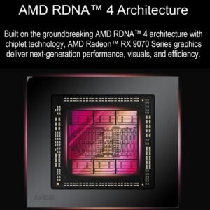 XFX Quicksilver AMD Radeon RX 9070 XT White Magnetic Air Edition – 16GB GDDR6 20Gbps, 2970MHz Boost, PCIe 5.0, 3-Fan Magnetic Air Cooling, DP2.1 HDMI2.1, RDNA 4 GPU | WHITE ~ RX-97TMAQKW9