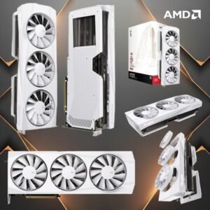 XFX Quicksilver AMD Radeon RX 9070 XT White Magnetic Air Edition – 16GB GDDR6 20Gbps, 2970MHz Boost, PCIe 5.0, 3-Fan Magnetic Air Cooling, DP2.1 HDMI2.1, RDNA 4 GPU | WHITE ~ RX-97TMAQKW9