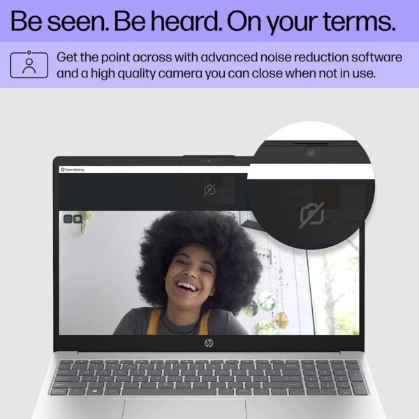 HP  Intel® Core i7-1355U | 8GB DDR4 RAM ; 512GB SSD | 15.6 inch FHD IPS Display | Intel® Iris® Xᶱ Graphics | Backlit Eng./Ara. Keyboard | Free DOS 3.0  | Natural Silver ~ 15-fd0146ne