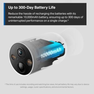 TP-Link Tapo C425 Wire-Free Outdoor Security Camera, 2K, Battery, Magnetic Mount Wireless Camera, 150° FOV, SD/Cloud Storage, Ai Person/Vehicle Detection , Full Color Night Vision , Two Way Audio